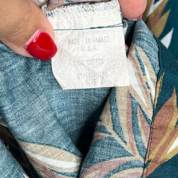 Men's Vintage 1990s NEWT At the Royal Caribbean Honolulu Button Down Shirt Large - Picture 2 of 4